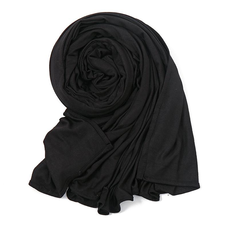 175*80cm Big Size Modal Cotton Jersey Hijab Scarf Long Muslim Shawl Plain Soft Turban Headscarf Wraps For Women Islamic Headband