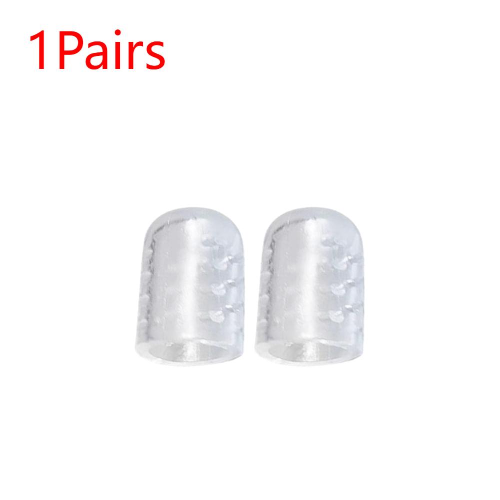 100-2pcs Toenails Protection Breathable Silicon Relief Pain Transparent Toe Caps Cover Protectors Men Women Toe Tube Protector