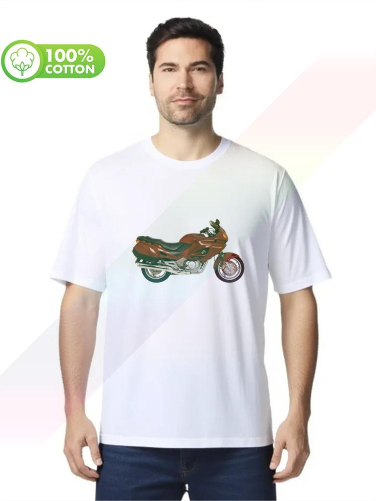 100% cotton round neck heavy weight men's T-shirt Motorcycle Nt650V Deauville 1998 Biker Shirts