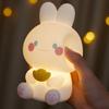 Ночной светильник «Кролик» с регулируемой яркостью, без мерцания, креативная форма, мягкое освещение, функция синхронизации, силиконовый светодиодный светильник, ночник-кролик, ночник для сна