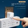 Многофункциональный беспроводной USB-конвертер: Доска для розеток для домашнего офиса с ночником