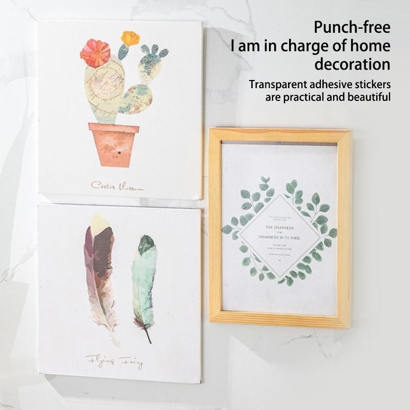 1/2/3 шт. Настенный крючок-наклейка Невидимый Влагостойкий Прочный Простой Экономия места Подвесной крючок Влагостойкий