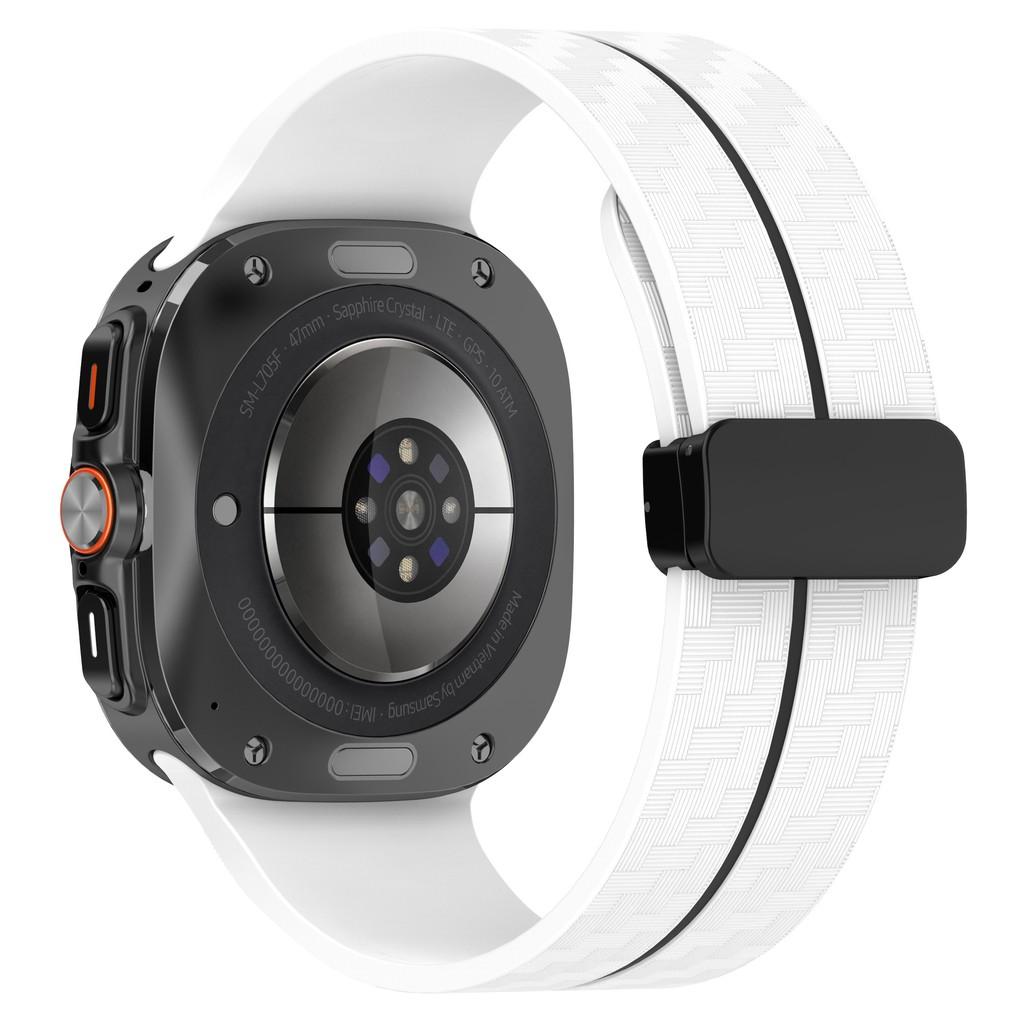 Силиконовый браслет для Samsung Galaxy Watch Ultra Магнитный сменный ремешок для Galaxy Watch Ultra 47 мм Аксессуары