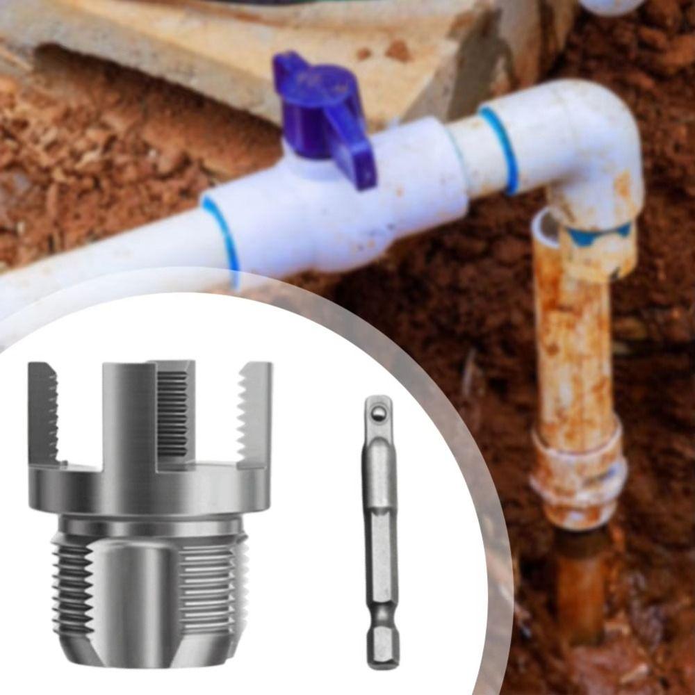1 Inch Pipe Threader Multi-Use Pipe Tapping Tool Adjustable PVC PPR Threading Tap Plumbing Work