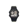 Унисекс ПОДРОСТКОВЫЕ Черные Часы AE-1200WH-1A(Watch3--)