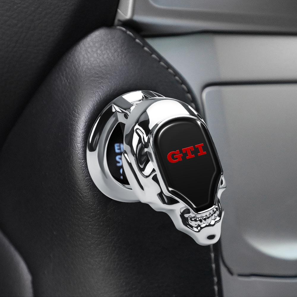 Hub Caps Car One Button Ignition Engine Start Button Ring Circle Covers For Volkswagen VW GTI MK5 Passat Polo Golf 3 Jetta Tigua