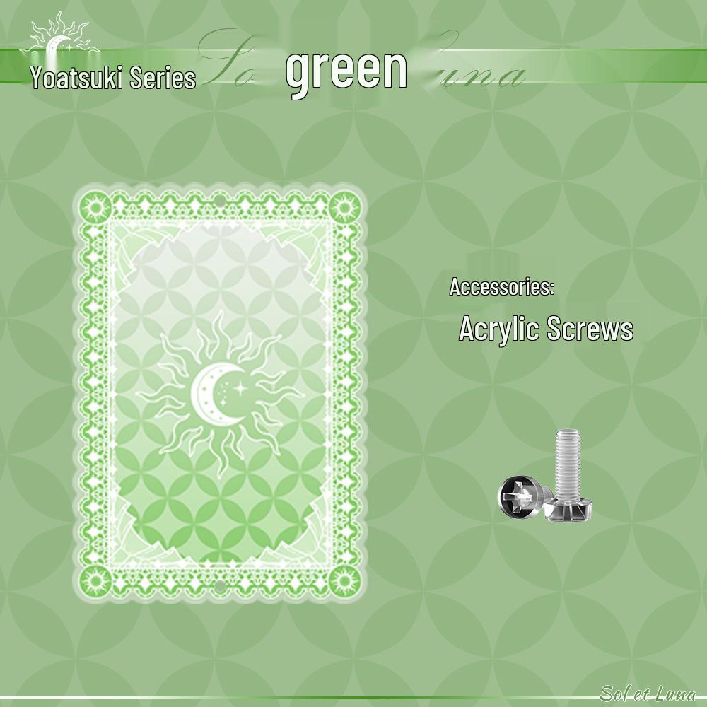 Акриловая рамка для демонстрации аниме-карточек серии Yaoyue с цветной прослойкой - Маленькая коробка для хранения красоты долины