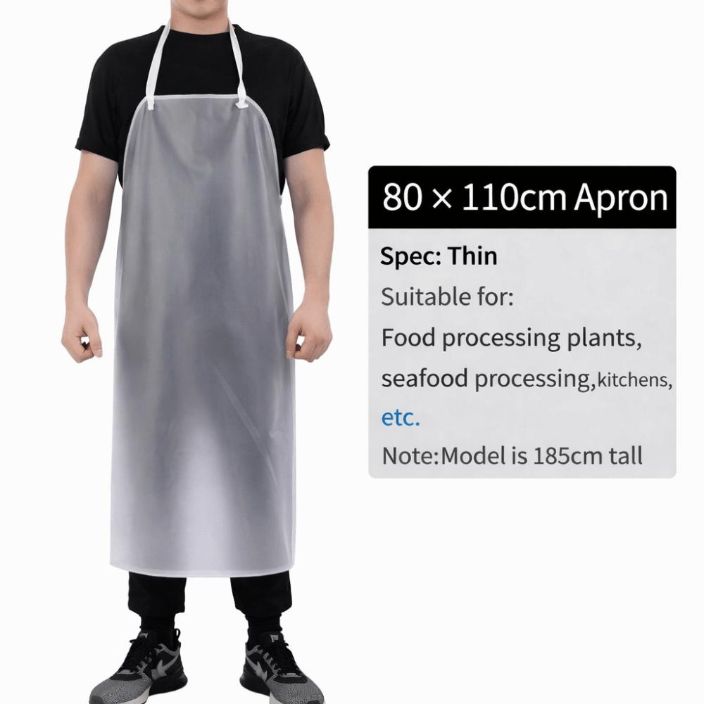 Waterproof Cafeteria Apron Thickened Work Apron Durable Kitchen Apron  for Men Women