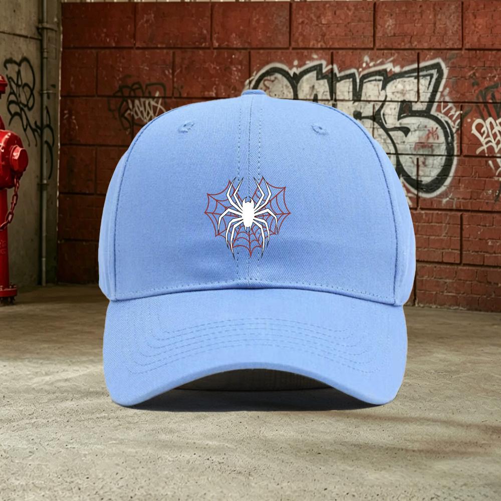 pc Outdoor Casual Adjustable Baseball Cap with Spider Web Spider Design Lightweight Printed Craft WomenS Hat Trendy Cool Sp