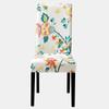 Чехол на стул с цветочным принтом, эластичный чехол на стул из спандекса, чехол для сиденья, эластичные чехлы на стулья для столовой, кухни, свадьбы, отеля, банкета