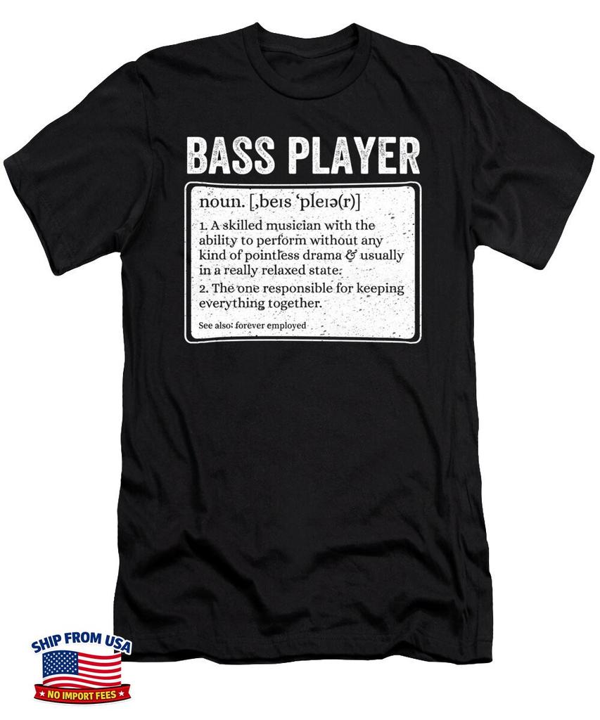 Bass Player Definition Funny Bass Guitar Musician Vintage Gift Unisex T-Shirt
