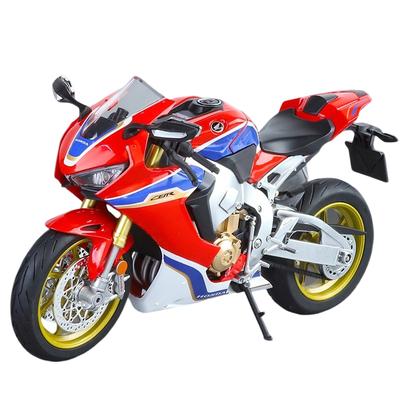 Масштаб 1/9 Honda HRC CBR1000RR Fire Blade Сплав Гоночный Мотоцикл Литой Металл Уличный Спортивный Мотоцикл Модель со Светом Детская Игрушка Подарок
