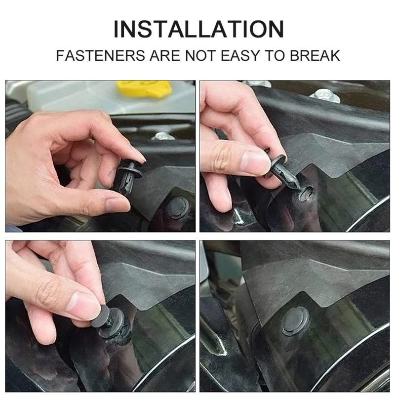570 шт. автомобильных зажимов для крепления, 6 размеров, комплект пластиковых зажимов, декоративная панель автомобиля, набор заклепок для бампера гибридного кузова