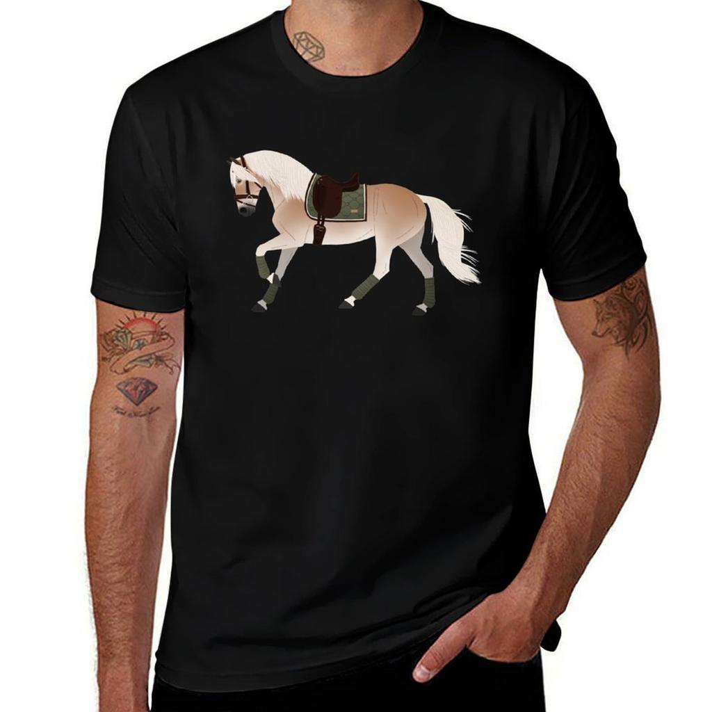 Dressage Haflinger Pony Equine Rampaige Tshirt Sporty Breathable Short Sleeve Tshirt