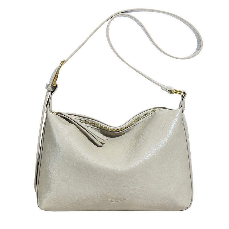 Commuter Bag Women's New Versatile Large-capacity Solid Color Shoulder Messenger Bag