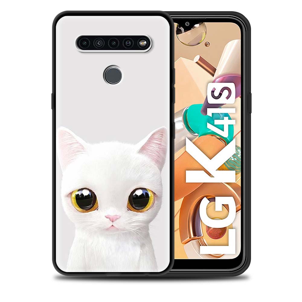Cat Cute Kitten Soft Case For LG K41s K61 G6 K40s K40 K50s G7 G8 ThinQ Q70 Q51 Q60 Q61 K42 K51s K52 K62 K71 Silicone Cover