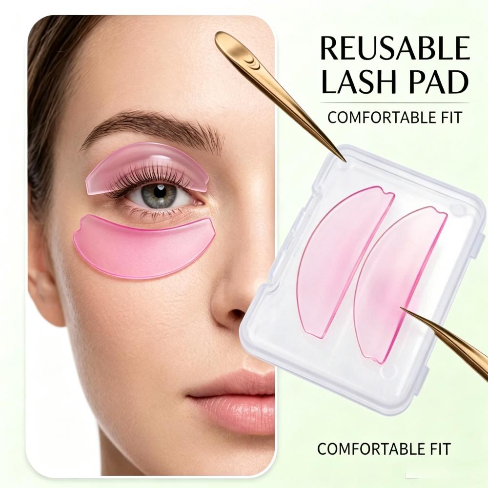 New 1Pair Silicone Lash Perm Pads Softening Lifting Lashes Rods Shield 3D Eyelash Curlers Accessories Makeup Tools Self-adhesive