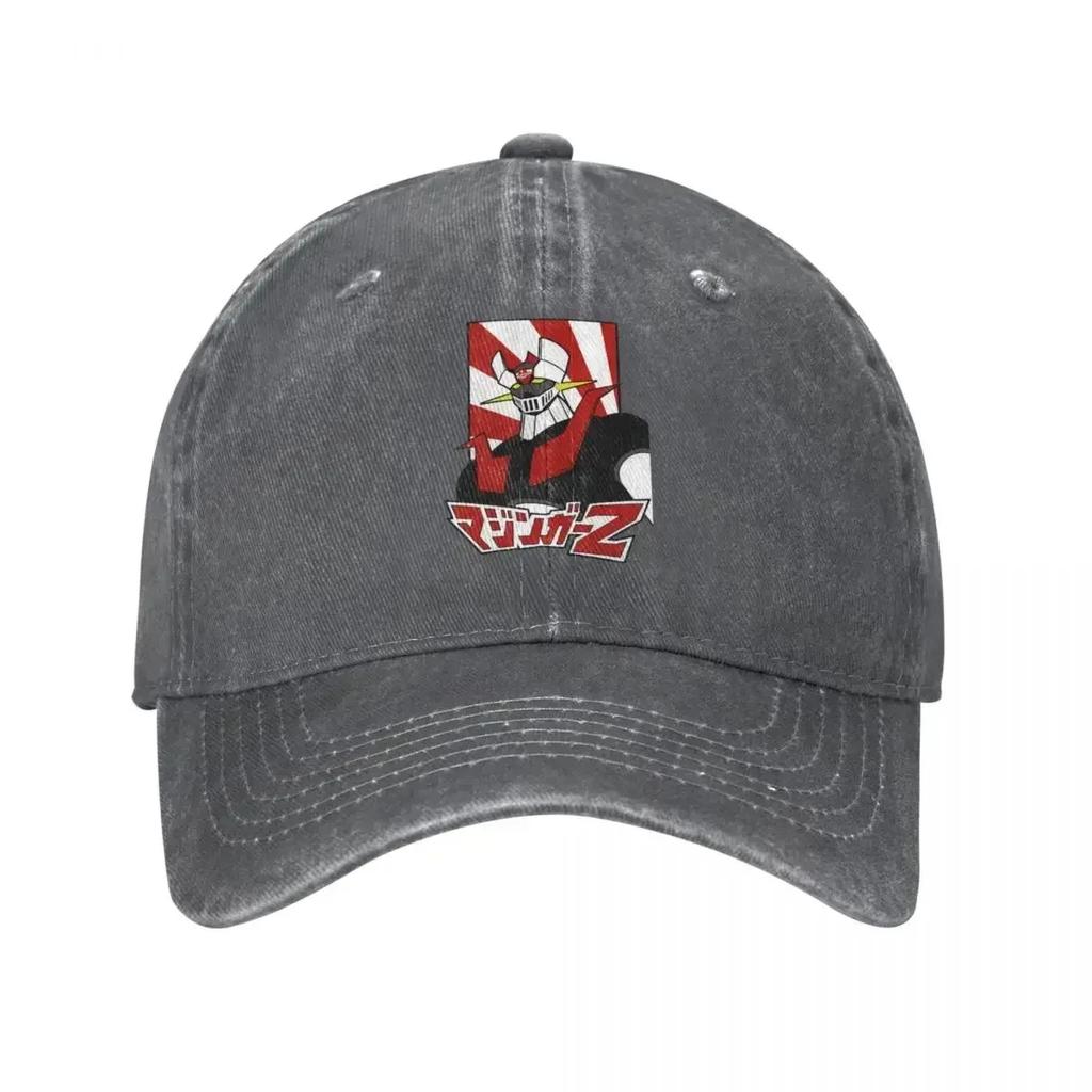 Mazinger Z Manga Denim Baseball Cap Adjustable Hats Homme Goldorak Grendizer Actarus Summer Classic Casquette