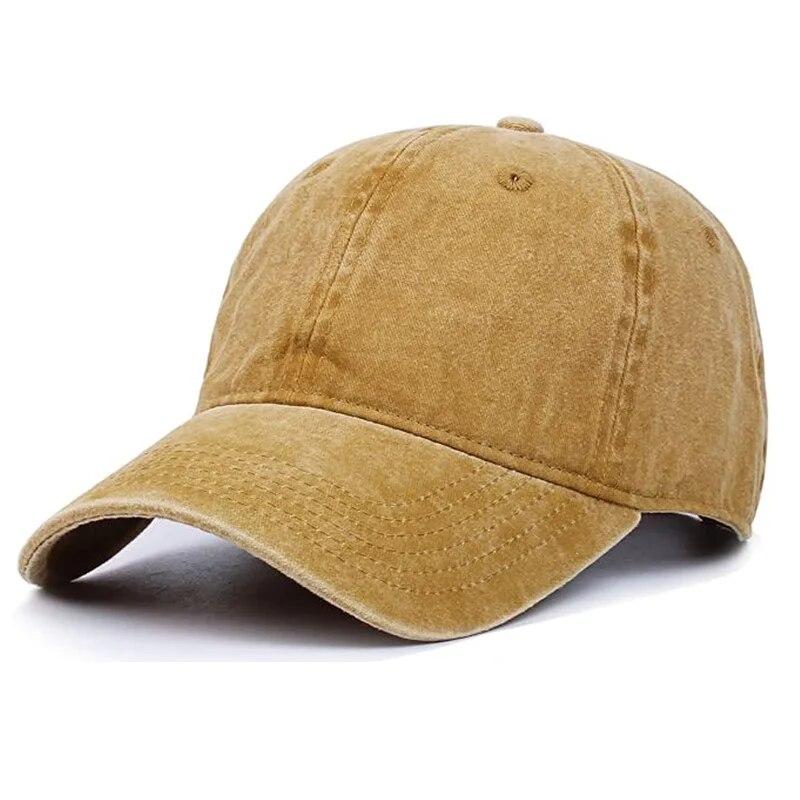Унисекс бейсболка винтажная стираный хлопок подходит мужчинам и женщинам стираный деним регулируемая папа шляпа