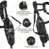 Universal Double Radio Shoulder Harness Holster Chest Vest Rig Walkie Talkie Work Harness Holder for Police Firefighter Two Way Radio Rescue