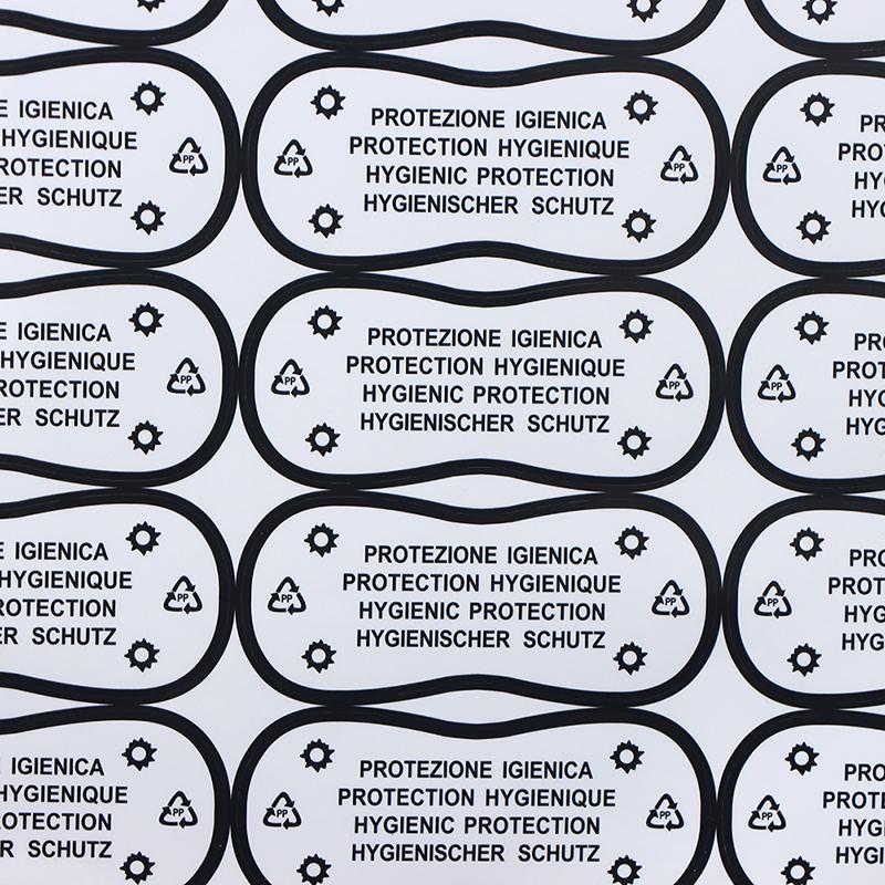 30Pcs/Set Hygiene Label Clear Tape Swimwear Underwear Try On Label