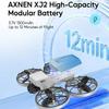 XJ2 Mini Drone 8K Dual HD Camera 5G WIFI Transmission Foldable Brushless RC Quadcopter Full-coverage Protective Cover Remote Control Toy Kid Gift