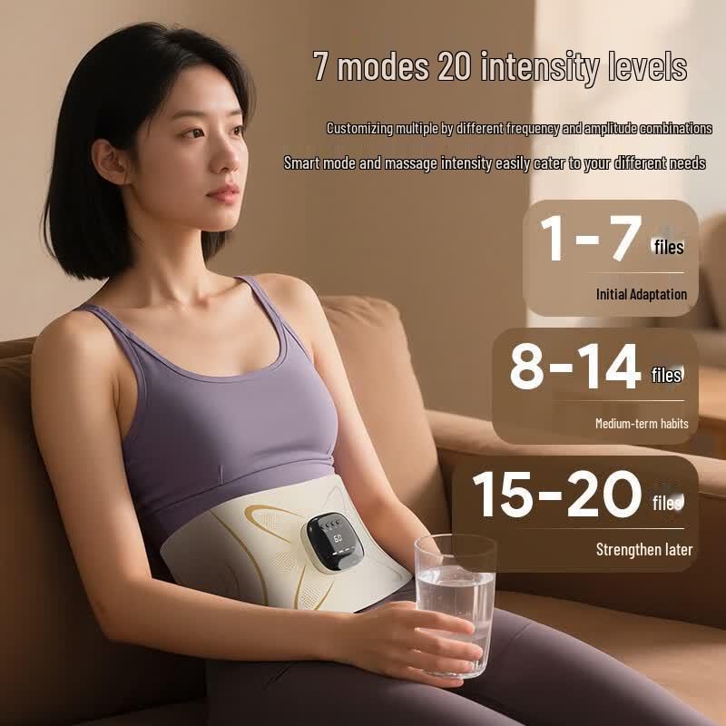 Xiao Mo Shi Abdominal EMS & Hot Compress Waist Massager CN plug (adapter included)