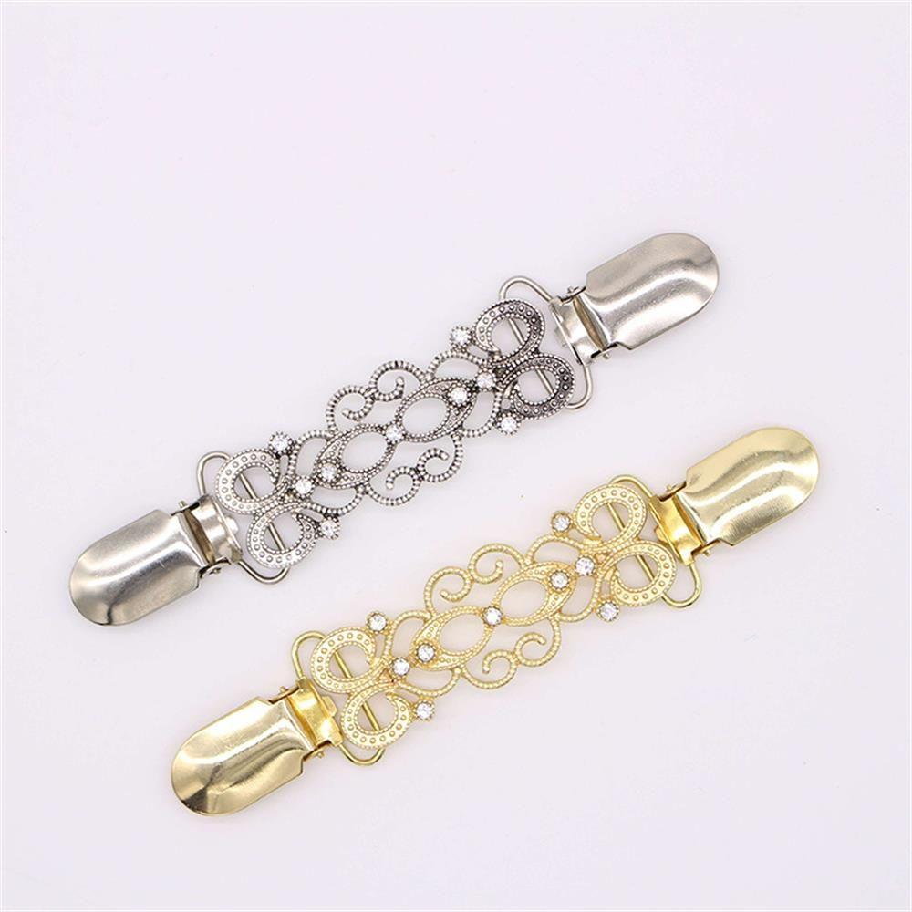 Трендовый зимний воротник рубашки, ретро шаль, брошь, зажим для кардигана, зажим-утка, застежки, булавка для свитера, блузки