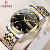New TOP Brand Luxury Men's Watch With Box Business Men's Dual Calendar Luminous Waterproof Men's Quartz Watches