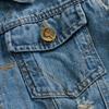 Men's Large Size Denim Vest Spring, Summer and Autumn Slim-fit Vest Vest Ripped Denim Vest