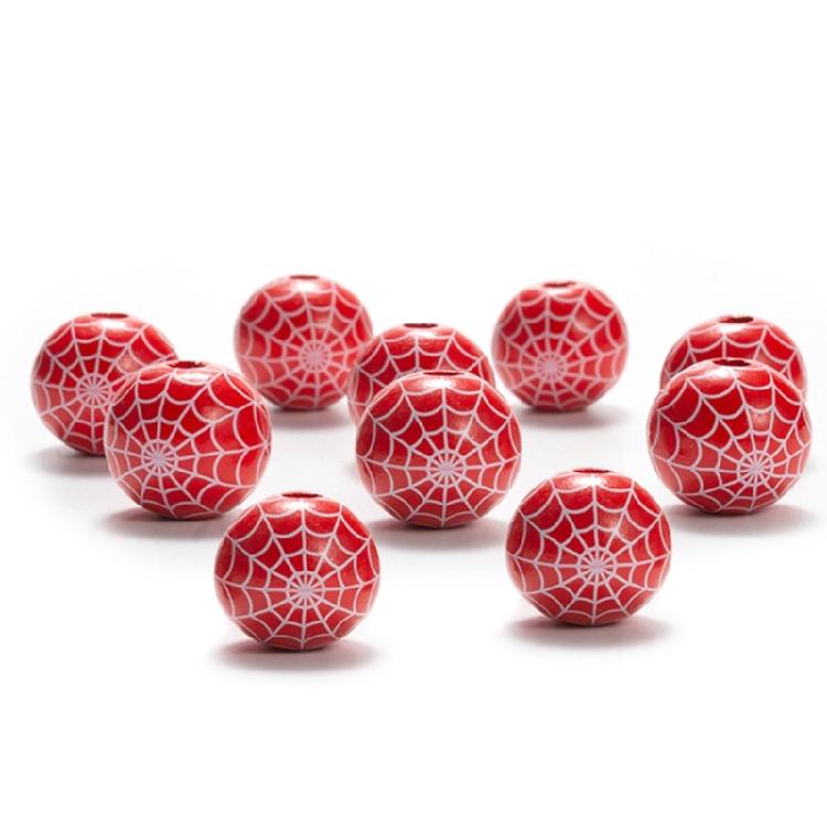 10 Pieces Wooden Bead for Crafts Handmade Round Beads for Jewelry Making