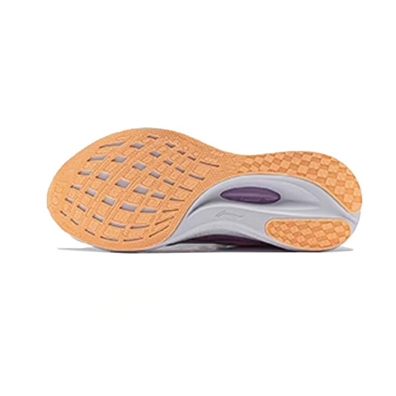 Li Ning удобные прочные нескользящие амортизирующие детские кроссовки для бега детские кроссовки белые фиолетовые YKFU032-6