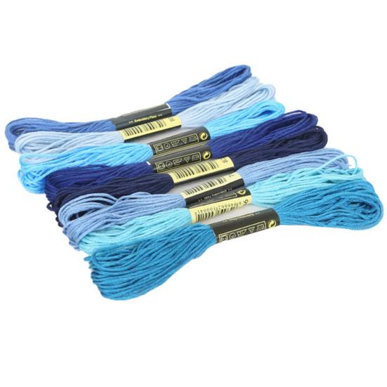 8Pcs 7.5m Thread Cross Stitch Embroidery Cotton DIY Craft Sewing Skeins for Cross Stitch