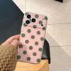 Минималистичный чехол для iPhone 17 Pro Max в горошек, Совместим с моделями 15-17, Контрастные цвета, Идеально для пар