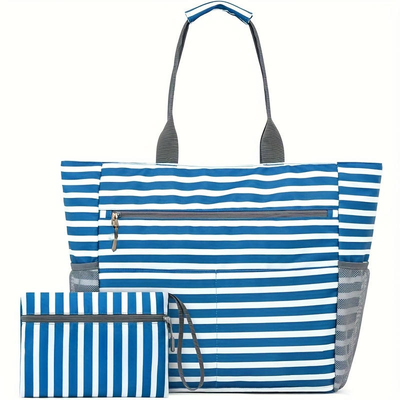 Foldable Handbag for Beach/Picnic/Travel Shopping Portable Large Capacity Reusable Supermarket Eco-Friendly Bag High Quality