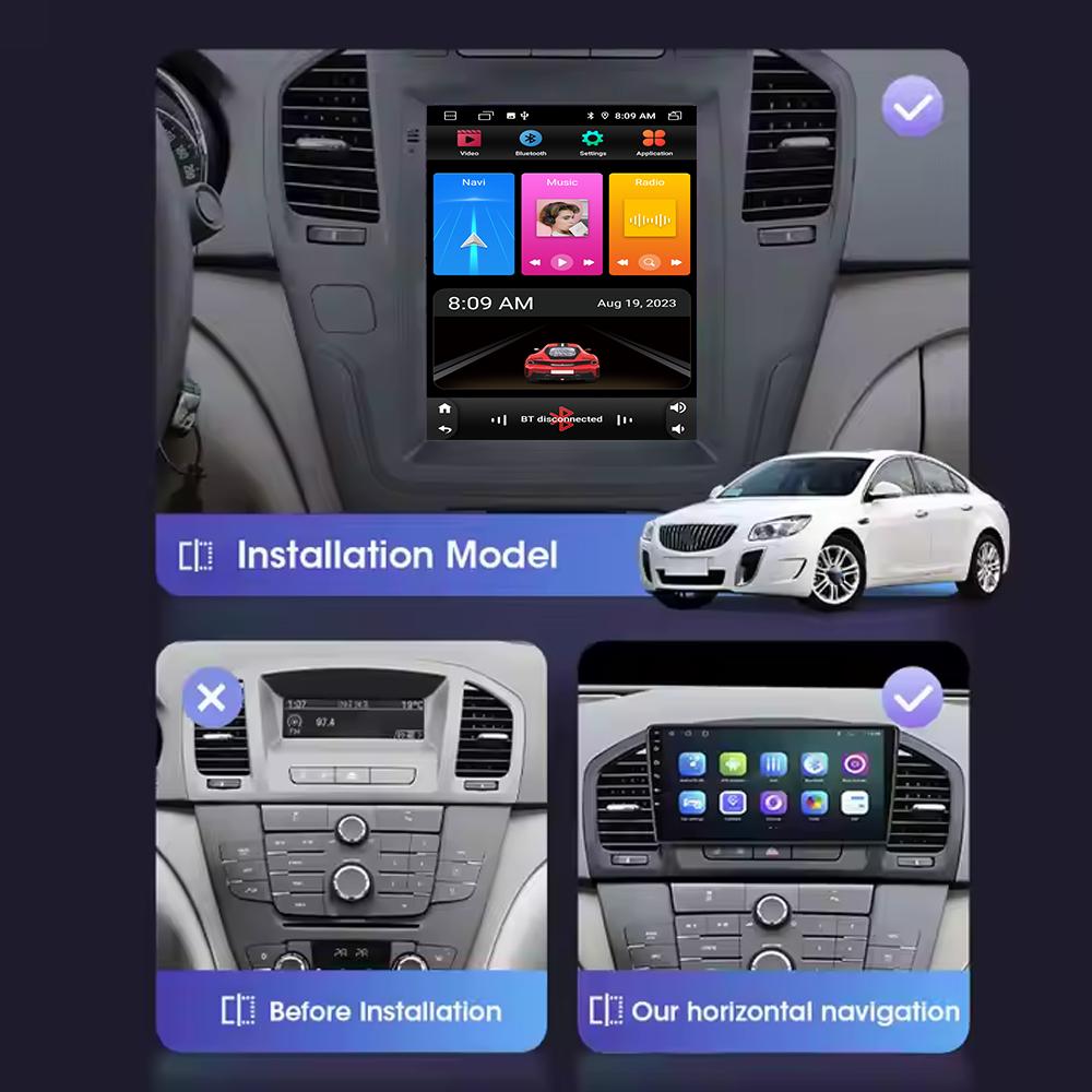 Для Tesla Android Car Radio Stereo для Opel Insignia Vauxhall Holden Buick Regal 2009-2013 Carplay BT Car Multimedia Player