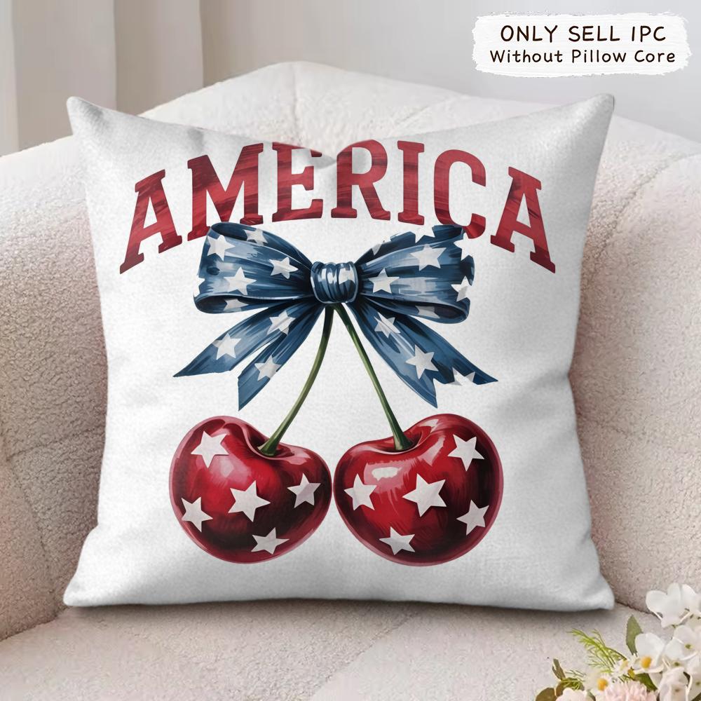 Happy th Anniversary Cushion Cover Soft Plush Fabric DoubleSided Printed Cushion Covers for All Seasons Modern Home Decor