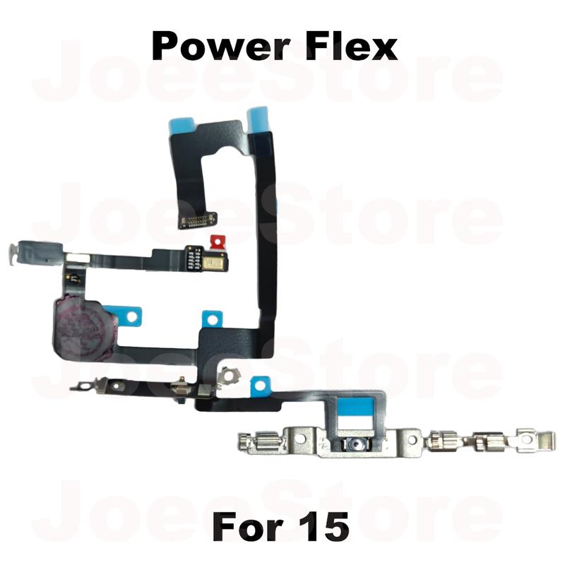 1pcs Power Volume Button Mute Switch Flex Cable for iPhone 15 16 Pro Max Plus Volume Button Control Cable Repair Part