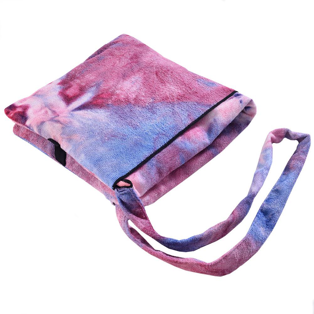 Популярное пляжное полотенце и чехол для шезлонга из микрофибры с узором «тай-дай», однослойное, 600 г