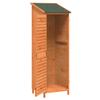 Garden Shed Brown 59 x 56 x 176 cm Solid Spruce Wood