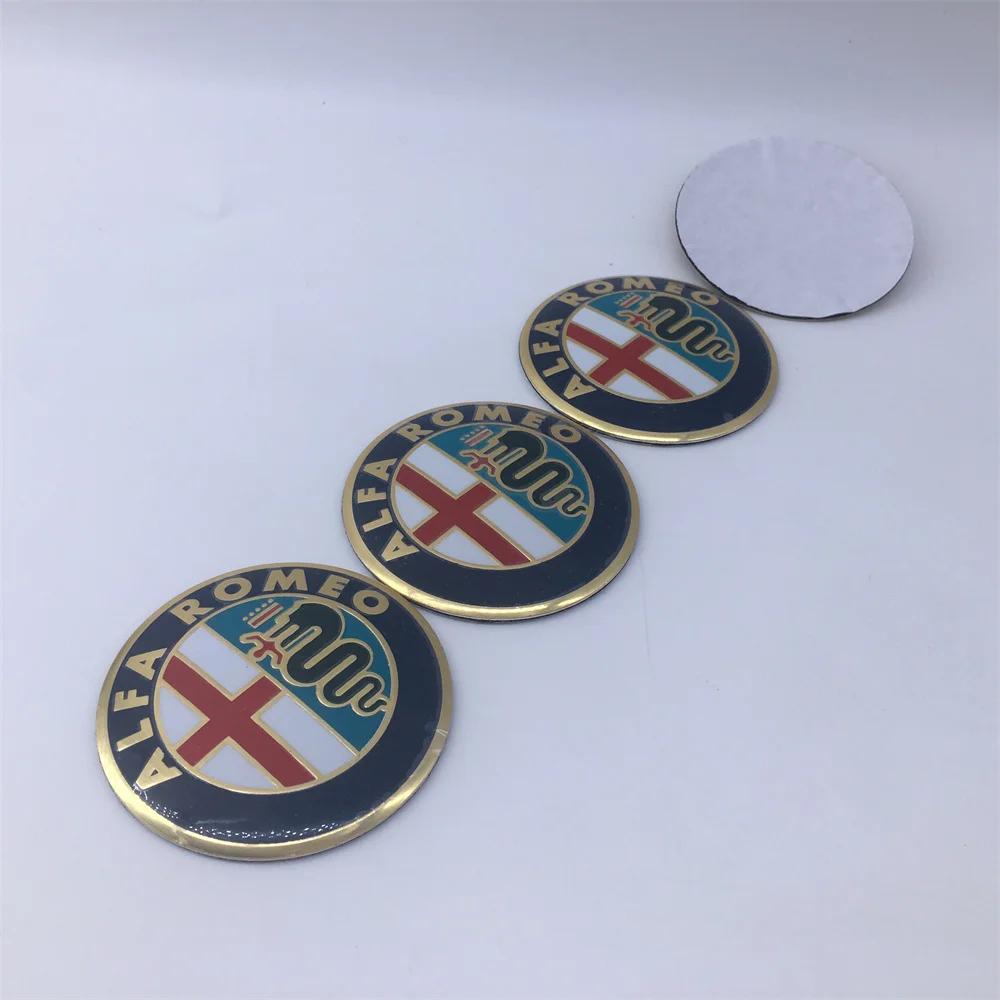 For Alfa Romeo 2026 Hot Sticker 20pcs 40mm 50mm 56mm 60mm 6color For Alfa Romeo Giulia Giulietta MITO Stelvio GT Car Emblem Whee