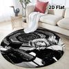 Death Note Round Area Rug Carpet Rug For Living Room Bedroom Sofa Playroom Decor Nonslip Floor Mat