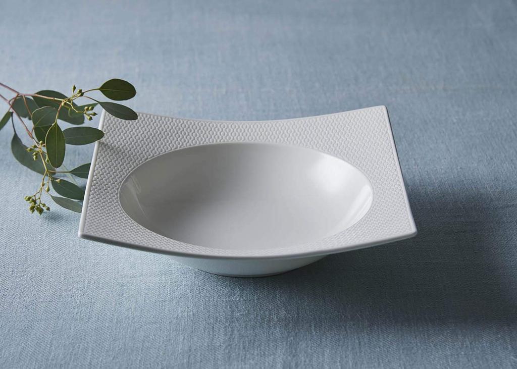 Импортная уникальная миска Wedgwood Geo 1054462 Белая [Оригинальный товар] 23,5 см