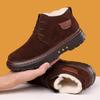 Plush Ankle Boots Waterproof Short Snow Boots Warm Ankle Boots Comfortable Mens Thickened for Outdoor Travel
