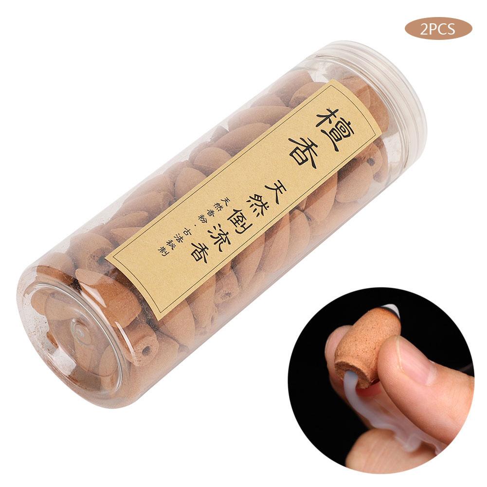 2 банки обратный поток благовоний конусы водопад натуральный аромат сандалового дерева очистка воздуха в помещении