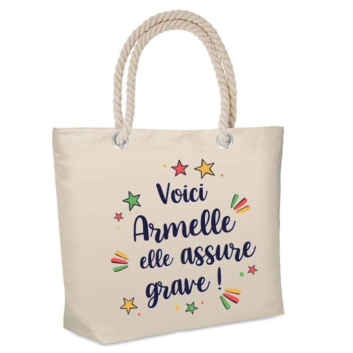 Sac cabas - PLANETEE - Astrid - isotherme de plage - jute résistant - grande contenance