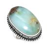 Chrysoprase Ethnic 925 Sterling Silver Jewelry Ring Size 8 V2Q91