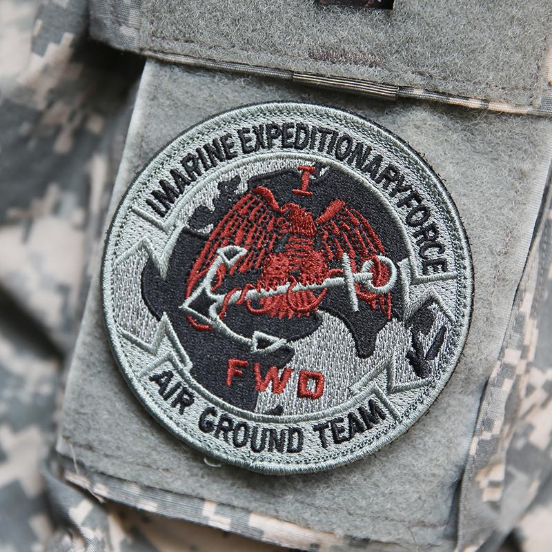 Сделано USMC US Marine Expeditionary Force FWD Вышивка OCP Камуфляжная униформа Нарукавная повязка военного фаната ACU