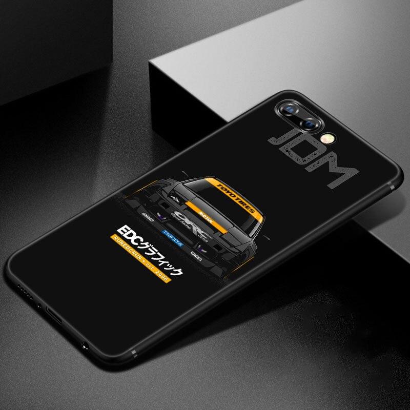 Японский чехол для телефона с рисунком спортивного автомобиля JDM для Huawei Honor 7A 8A 9X 20 Pro 8 10X Lite 7S 8C 8S 8X 9A 9C 10i 20i 30i 20E 20S