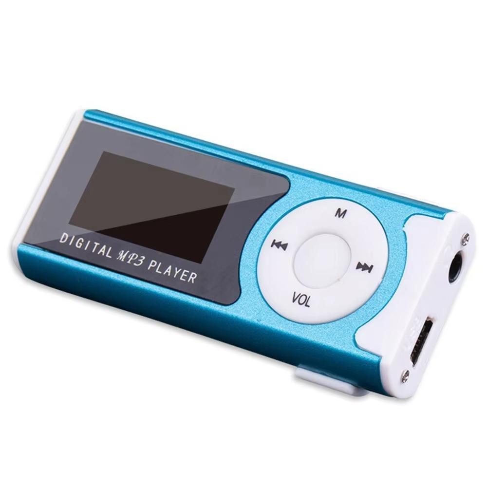 Lossless Sound Portable Mini MP3 Player Metal Clip Card Slot USB MP3 Music Players with LCD Screen Touch Keys Student Walkman